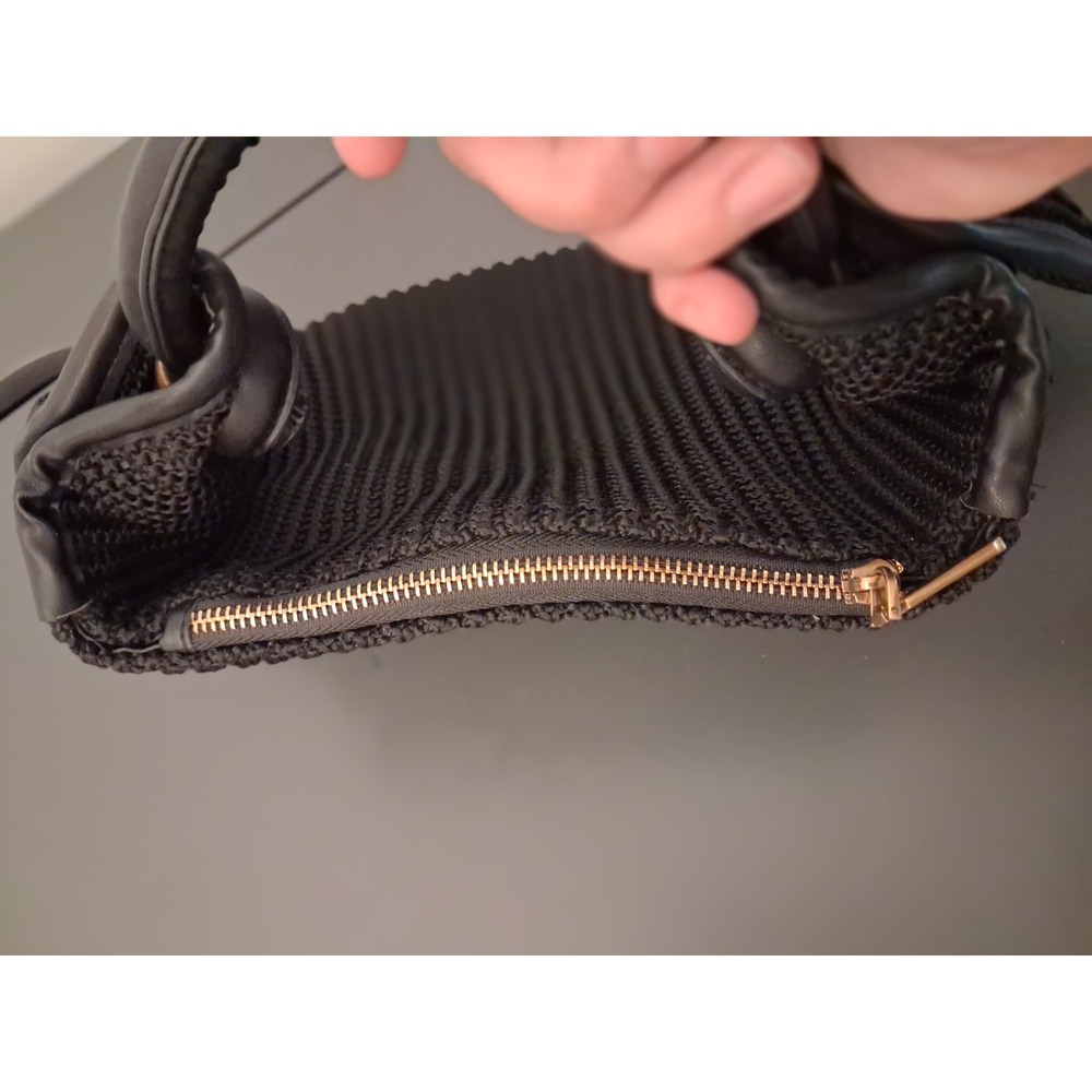 Future Collective Gabriella Karefa-Johnson Black Knit Top Handle Handbag Bag - Picture 3 of 8